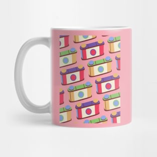 Retro Pinhole Camera Pattern - Spring Seasonal Color Palette Mug